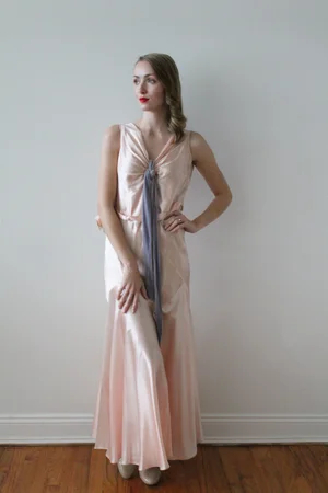 pink wedding dress vintage 1950s Vintage Short Pink Polka Dot Retro Wedding Dress Tea Length