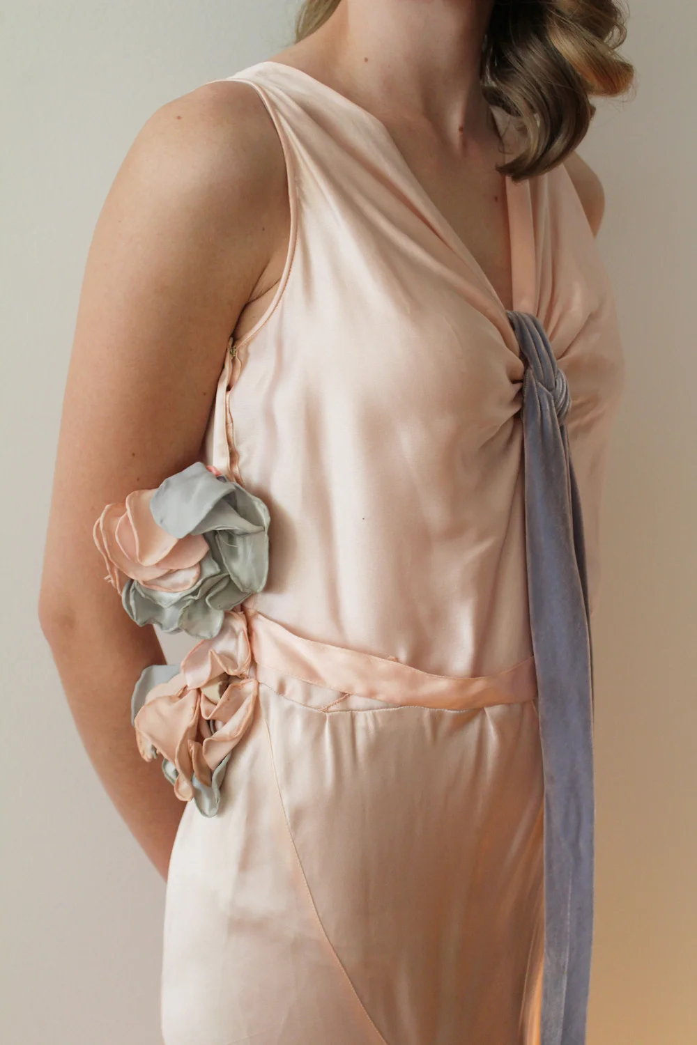 strapless open back dress Vintage Light Pink Prom Dress – daisystyledress