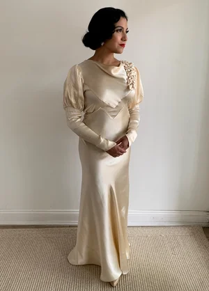 sachin and babi light blue dress 1960's Vintage Lace wedding Dress, Tea Dress Length, Vintage Champagne   Something Borrowed Bridal Shop