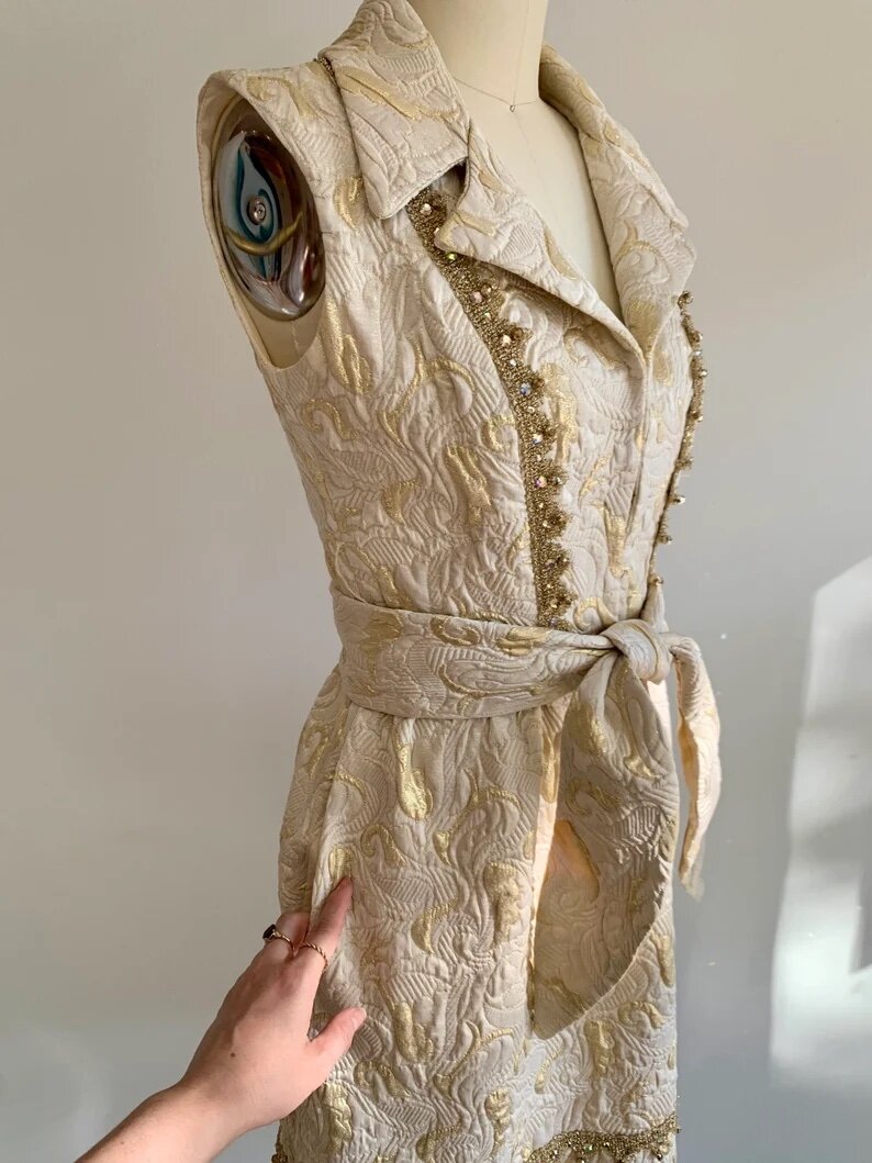 green emerald velvet dress Women's Sequined Cowl Neck Cami Mini Dress, S/Gold main image 0
