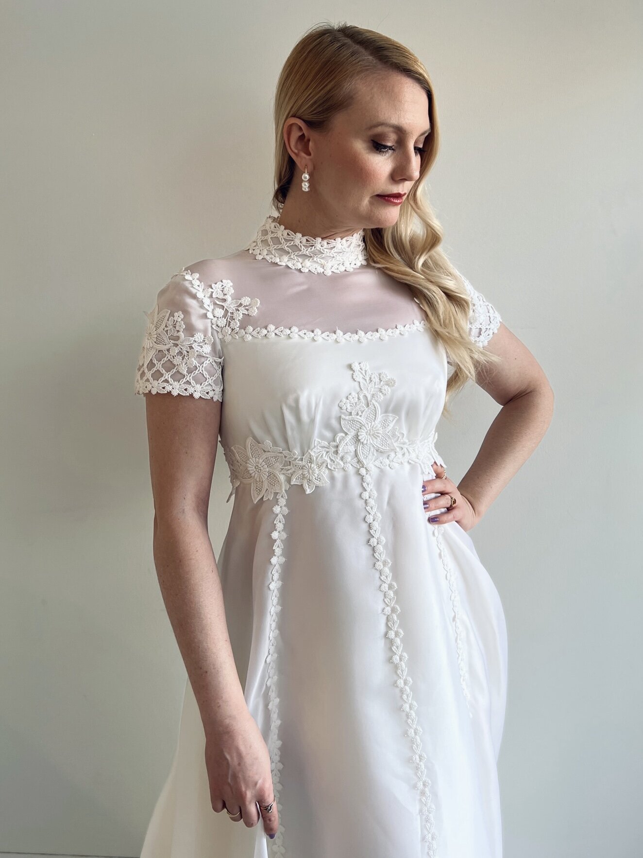 short 70s wedding dress Vintage Wedding Fashion by Rock My Vintage