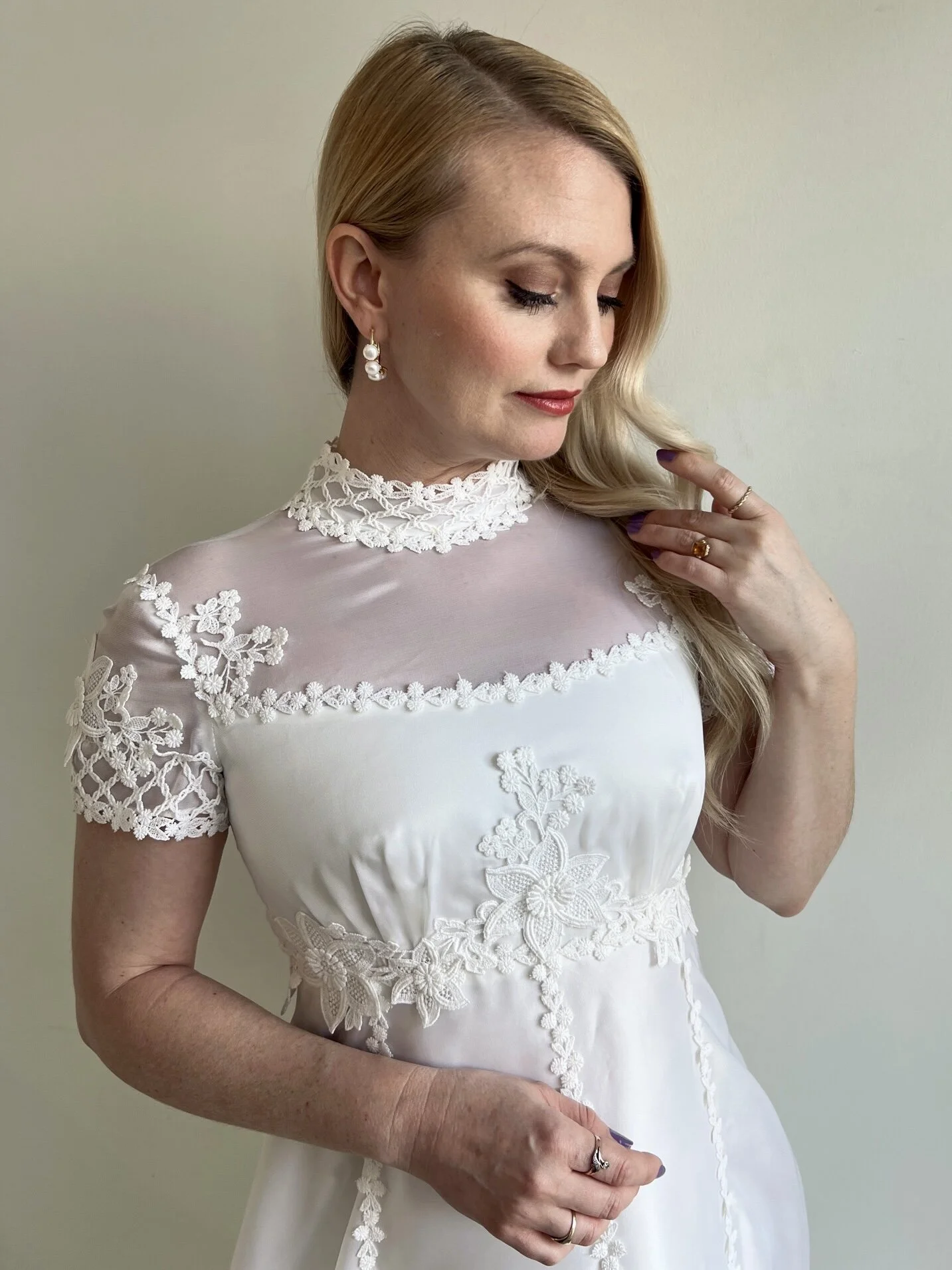 70s wedding dress short A 1970's Boho Style + Ethical Mini Dress by Indiebride London for a  Colourful + Rustic Summer Barn Wedding in Norway