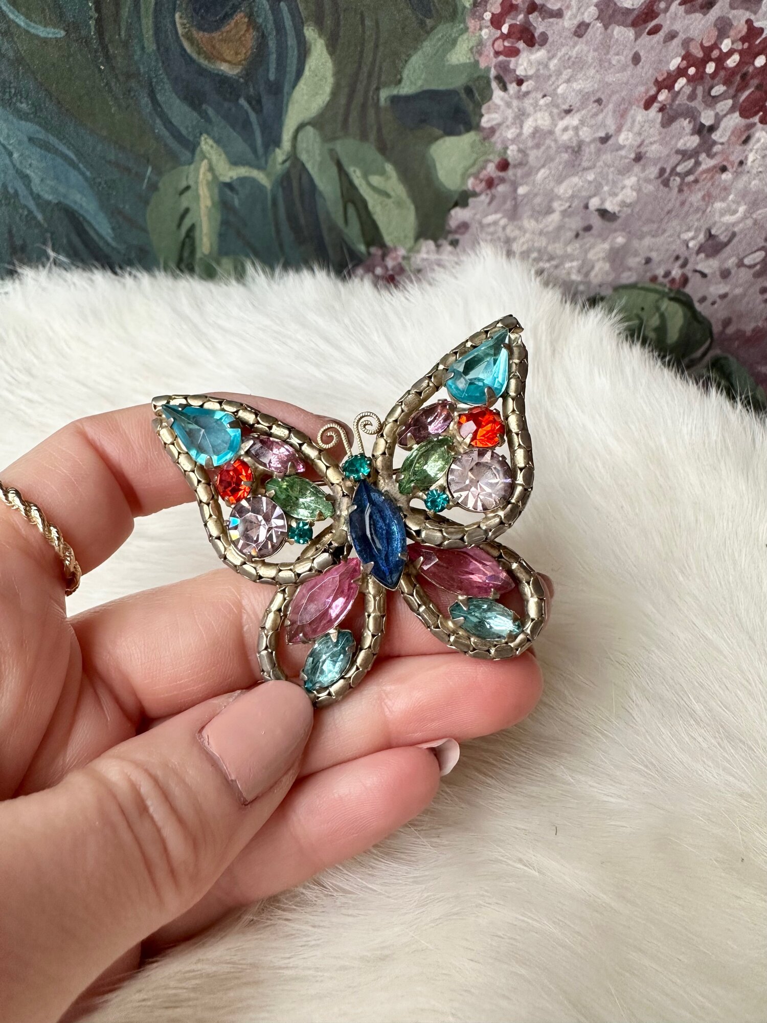 c1900 Garnet Butterfly Pin – Erie Basin