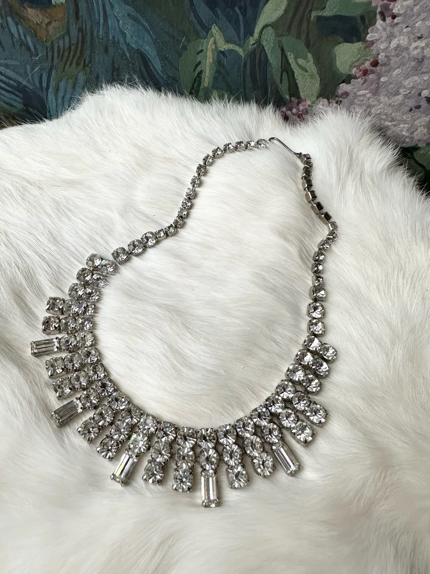 ネックレス・ペンダント Crystal Clear Necklace Dazzling Clear Crystal Pendant Necklace, Thick Bold Silver