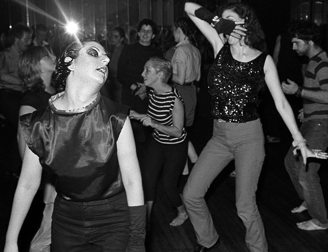 Crowd at the dancefloor of Hurrah, 1979. Photograph by Bill Bernstein.