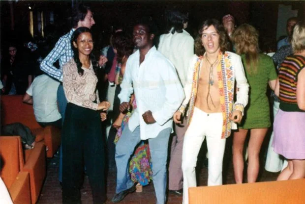 Baldelli on the Tabù dance floor, 1972.