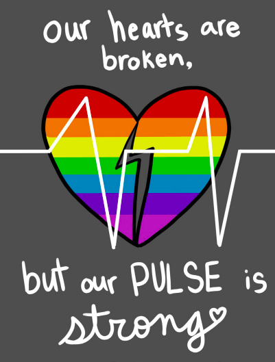 Figure 5: Pulse’s post-massacre flyer. Art by Meghan McDunnah