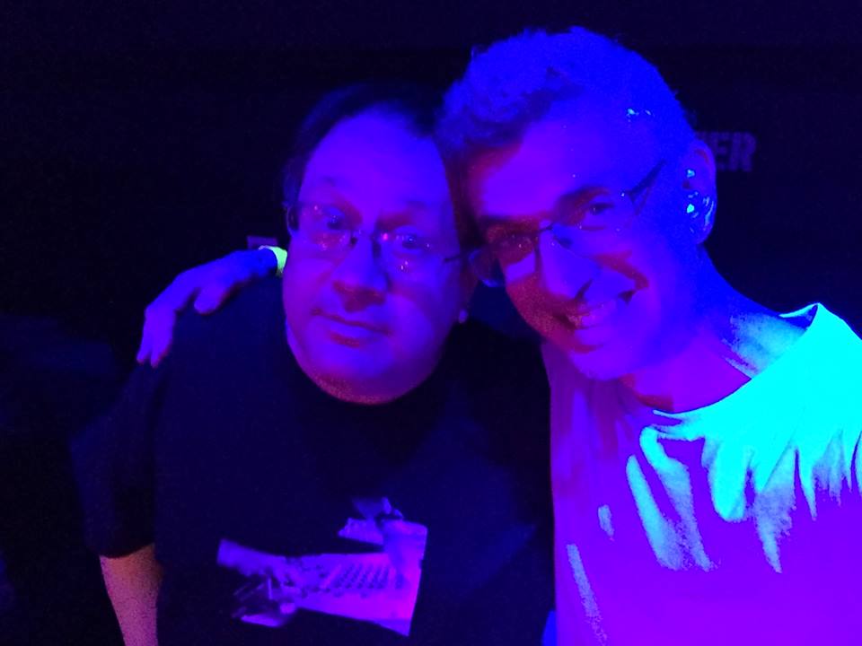 Bruce Forest and me at Better Days : Analog. Bruce tore up the floor..jpg