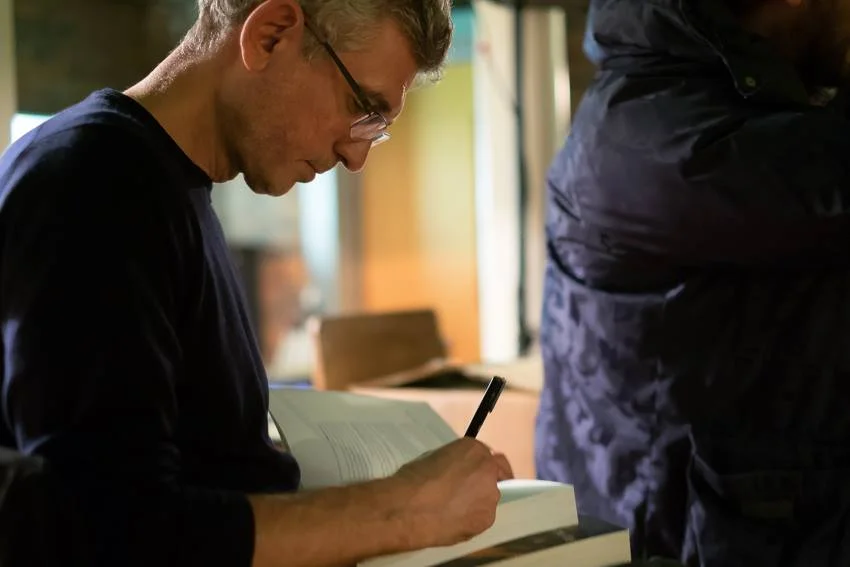 Signing at the Baltic Social in Liverpool. Photo by Martin Noakes..jpg