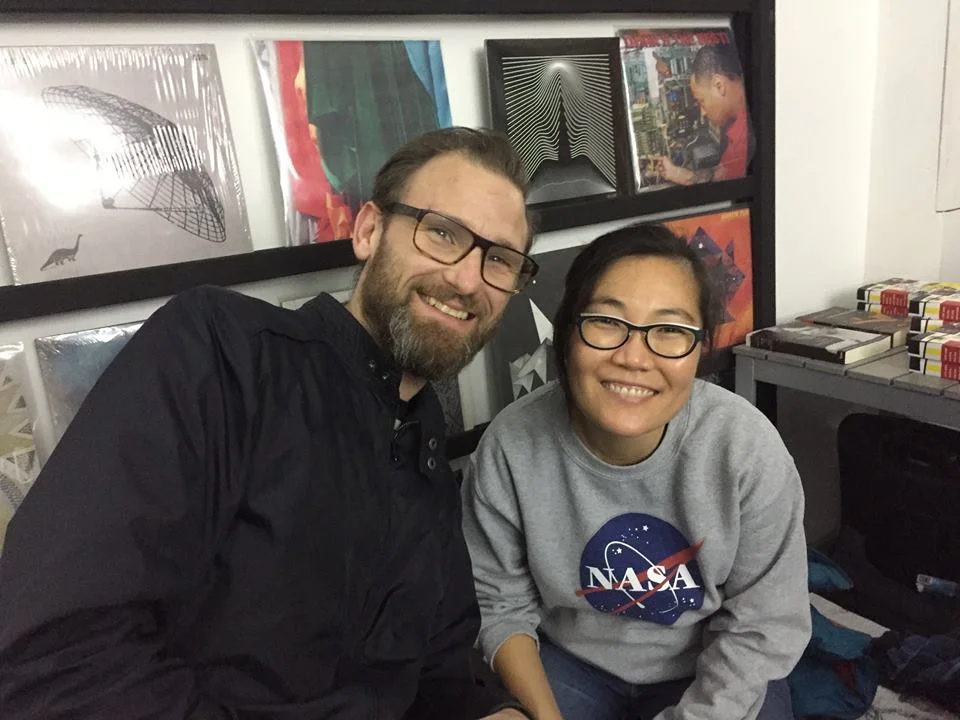 Sven VT, editor-in-chief at Electronic Beats and organiser of the Germany L&D tour, and dear friend Lisa Blanning, electronic music writer/editor/dancer. Lisa and I met while organising the Electronic Beats lecture series collaboration between UEL and the Wire...