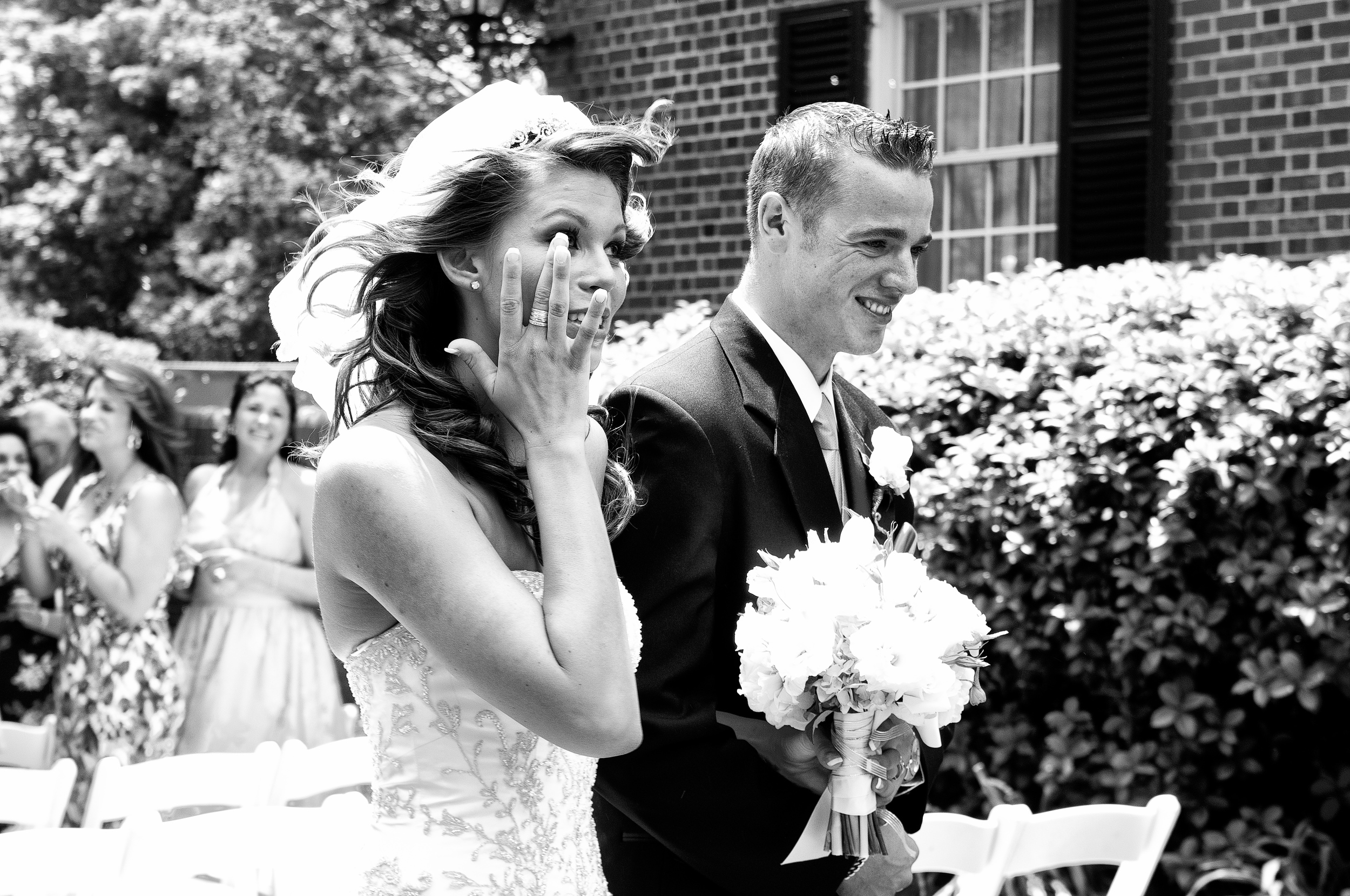 Bride overcome with tears right after being married, Kenneth Light Studios - Peter Farrar