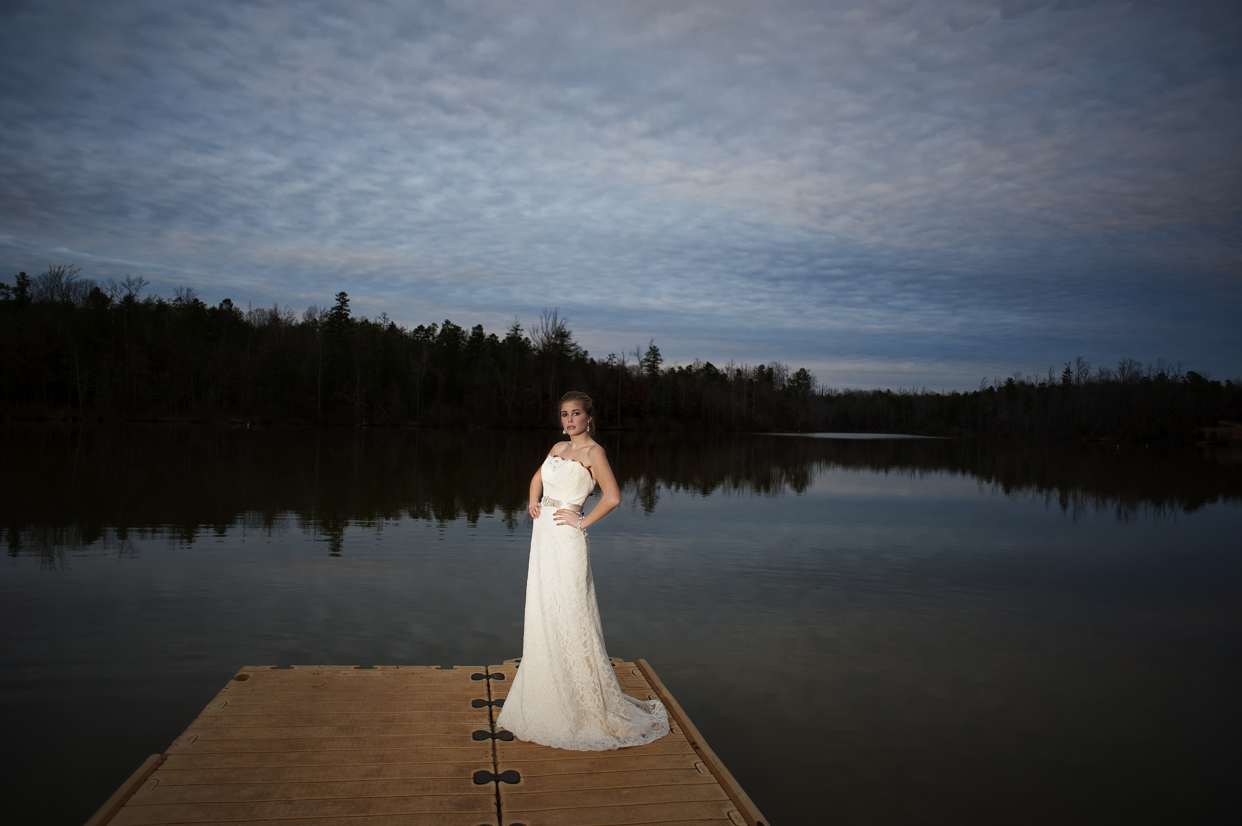 A Bridal Portrait by the Lake - Peter Farrar