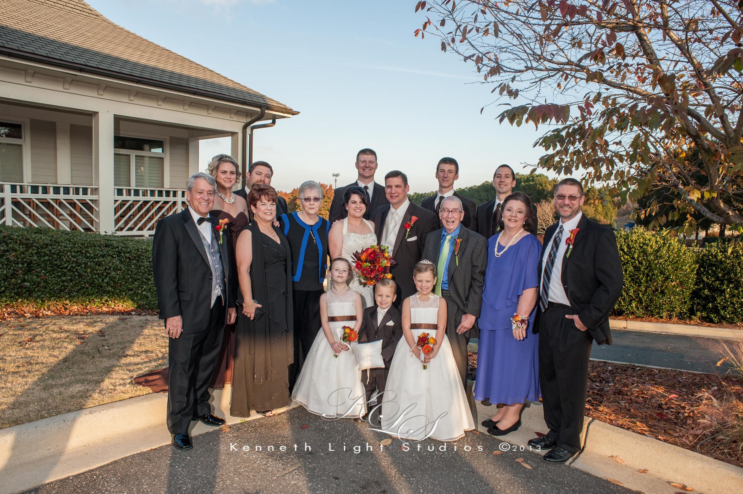 Family Portraits at Katie & Troy's Wedding