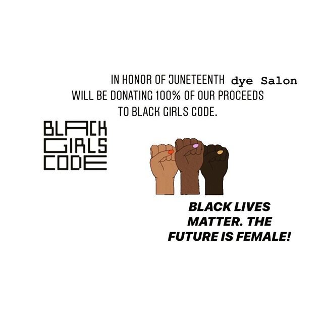 IN SOLIDARITY AGAINST RACISM WE WANT TO BE PART OF THE CHANGE #blackgirlscode #bethechange #blacklivesmatter #womeninbusiness #womenownedbusiness #wearewomenowned
