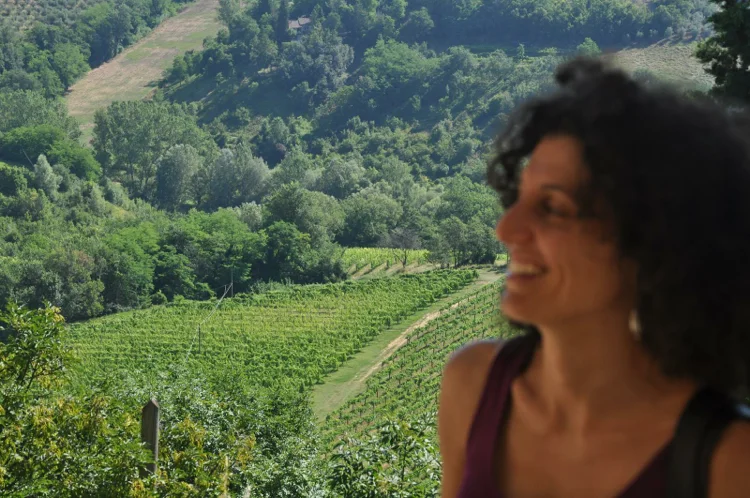 Gaia Massai at her family farm, Fattoria di San Quintino, in the Chianti region of Tuscany. 