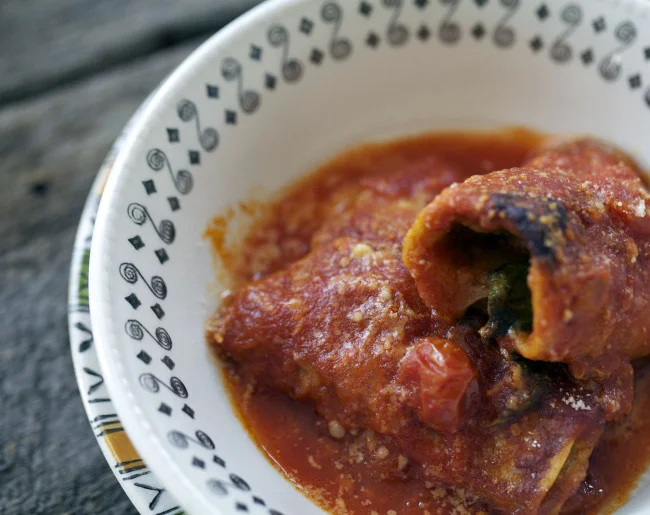 Recipe Involtini di Melanzane (Eggplant Rolls) — massimo bruno