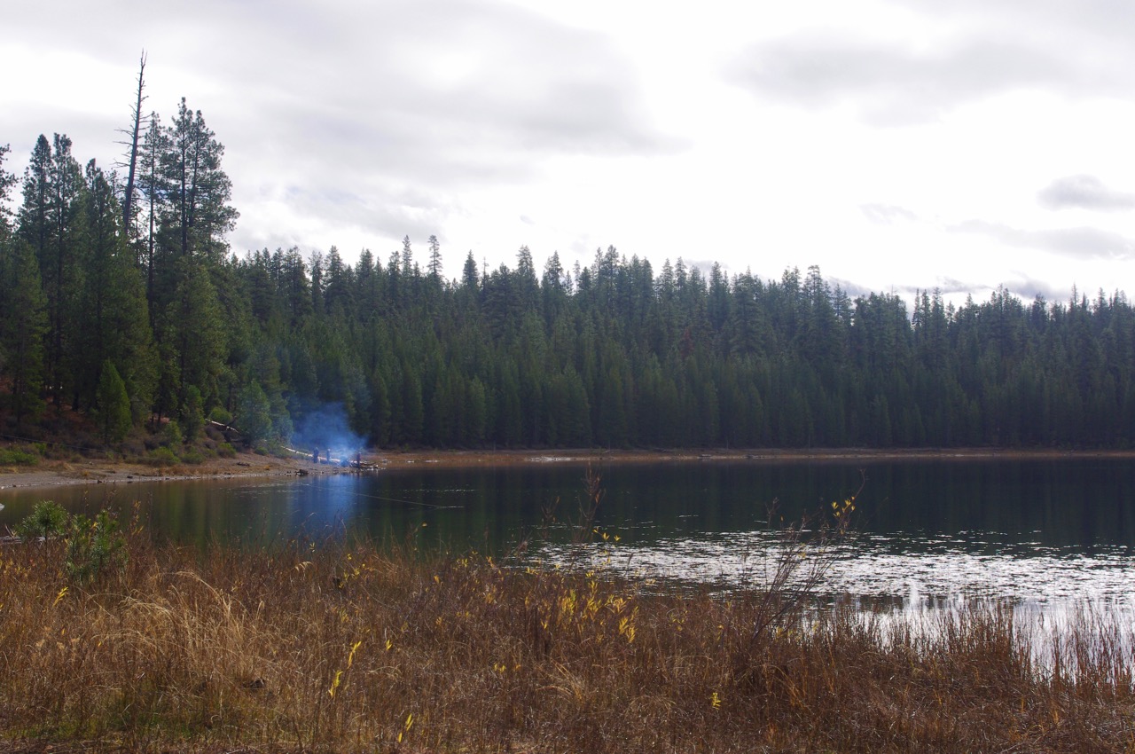 It appears that a Viking funeral might be taking place on the shore in the background. Of course, I did not SEE a body, but what other reason could there be for lighting a fire by the lake?