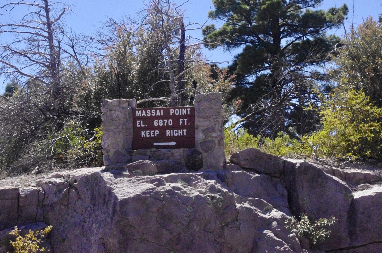 So when I had finished the laborious climb to Massai Point, here's what I saw. 'Wow!', I thought. 'I rode all the way up here for...this? But no. I kept right, like a good, law-abiding citizen, and saw the following views.