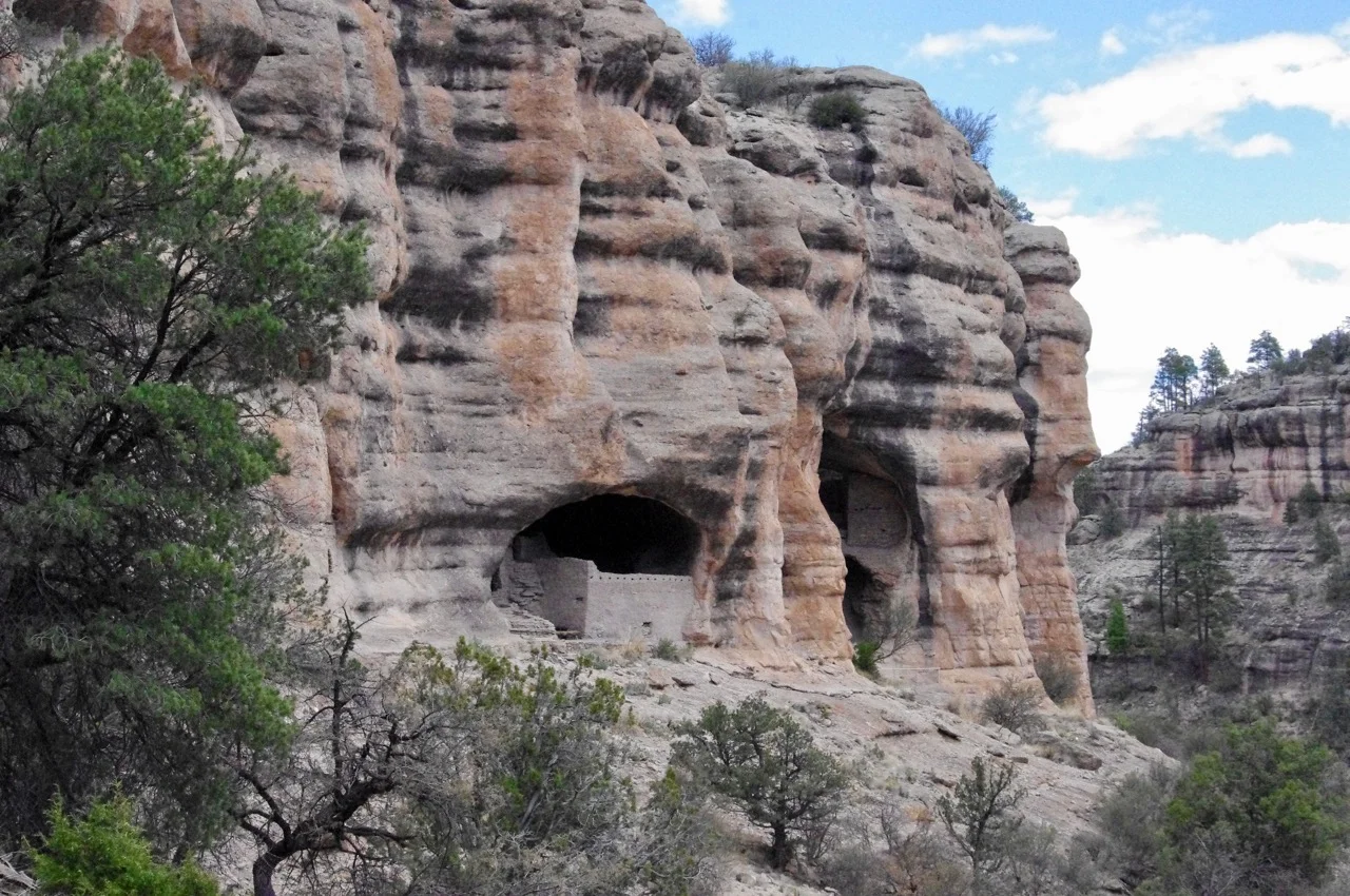 Here are the caves in which the dwellings are built