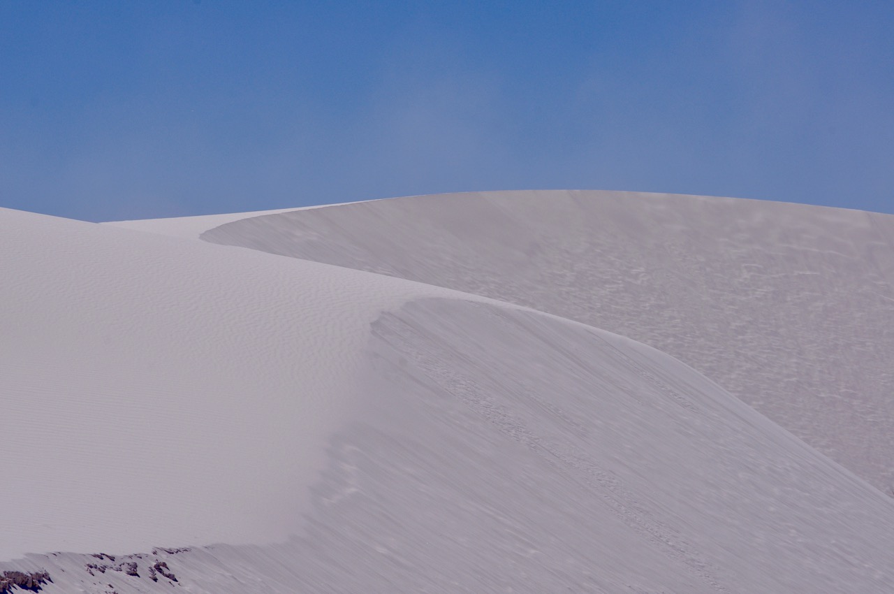 As you continue down the road, you reach the 'heart of the dunes', which is all dune with less vegetation.