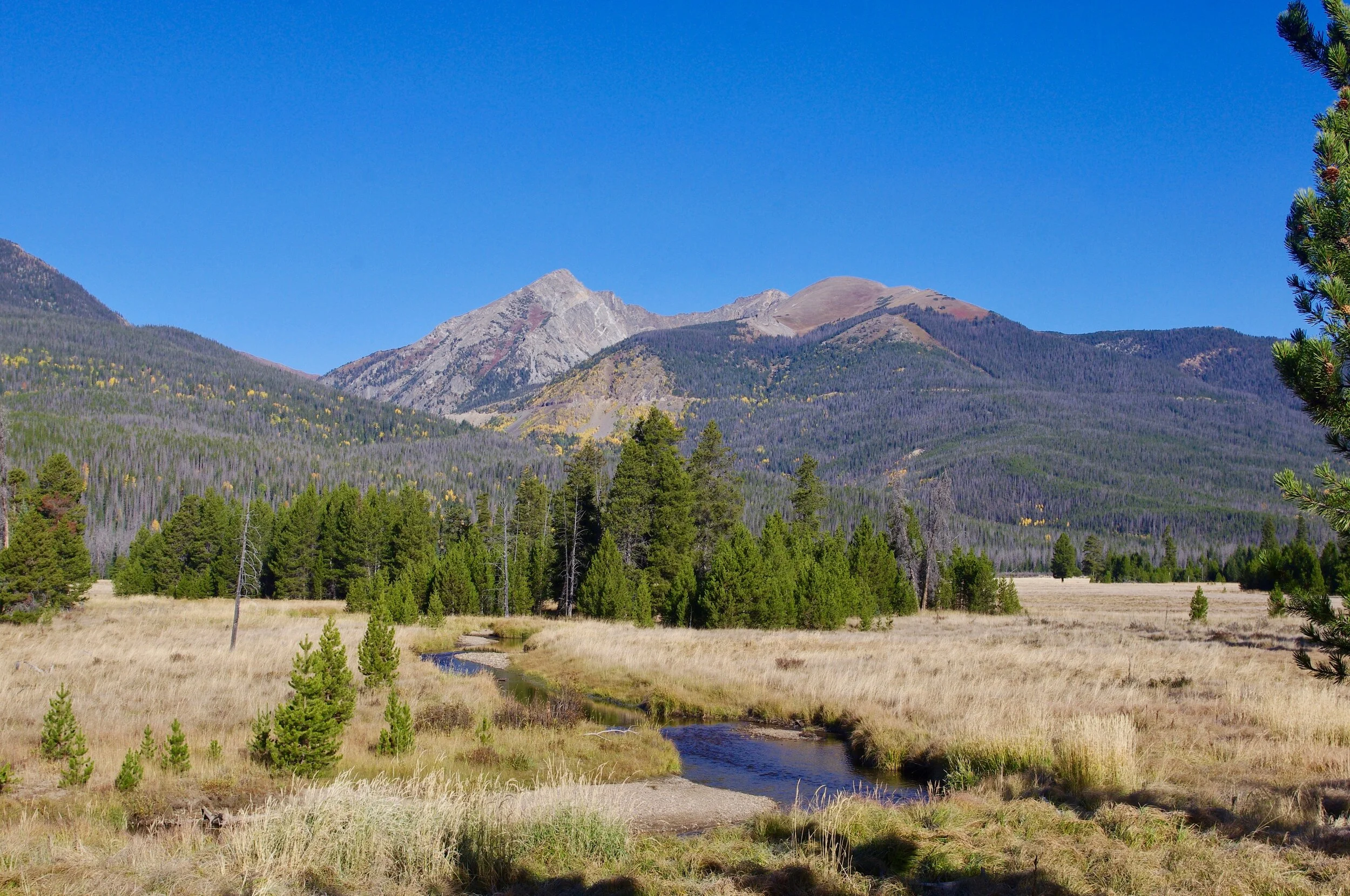 Climbing up the west side of the divide