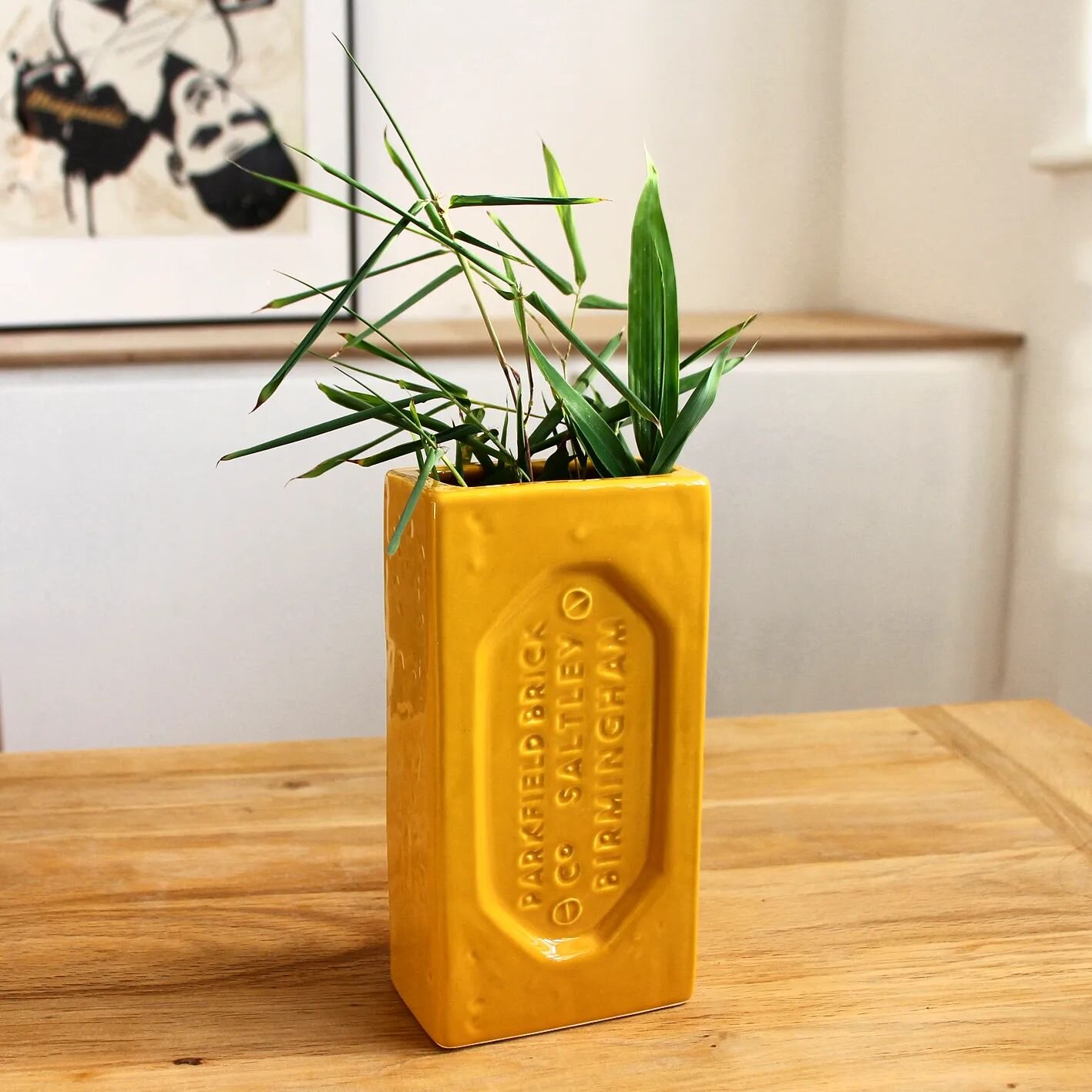 Fill your space with colour with the @stolenform Birmingham Brick Vase, Yellow. 
Handcrafted in England

#commonwealthgames2022 
#birminghambrickvase 
#birmingham 
#yelllowaesthetic 
#birmingham 
#vases
#handcrafted