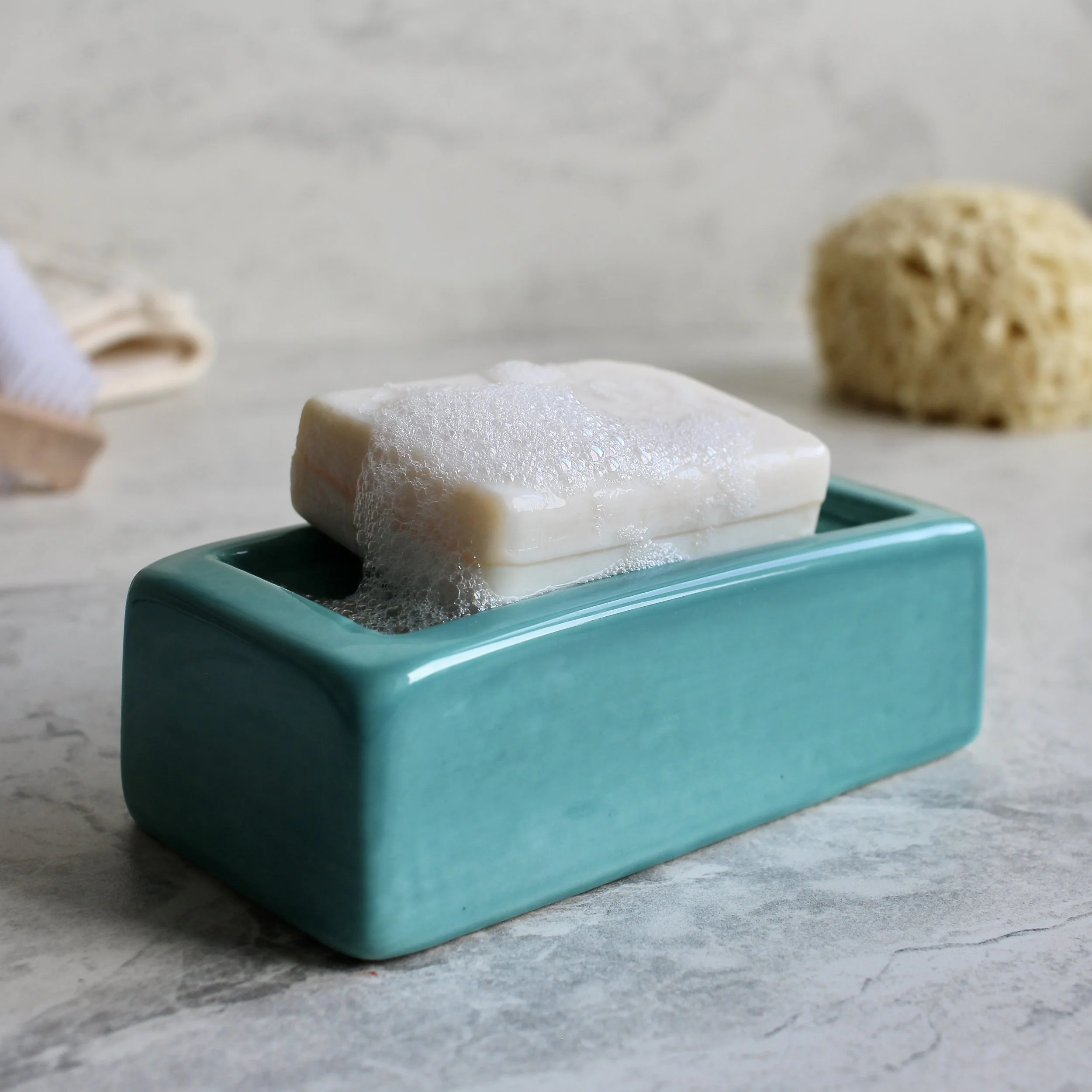 LONDON BRICK SOAP DISH - TURQUOISE.JPG
