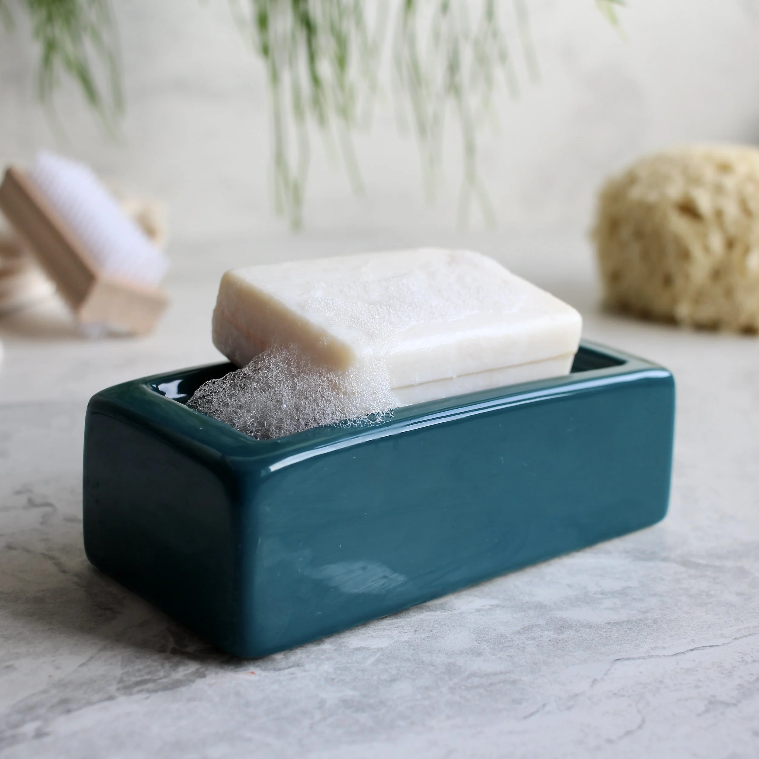 LONDON BRICK SOAP DISH - TEAL.JPG