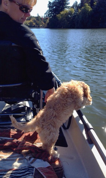 Watching for ducks!