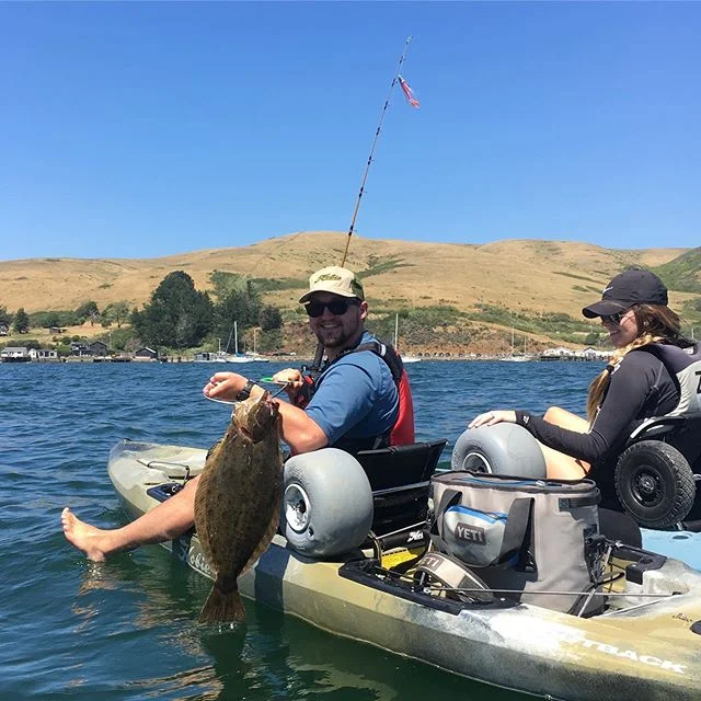 Halibut fishing has been on fire this year. If you have never caught one of these delicious flat fish you should get out there and give it a try. Rick here caught his first ever on a 2019 hobie outback. #hobiekayak #hobiecatcompany #kayakfishing #halibutfishing #hobieoutback #hobieoutback2019 #fishing #hobiefishing