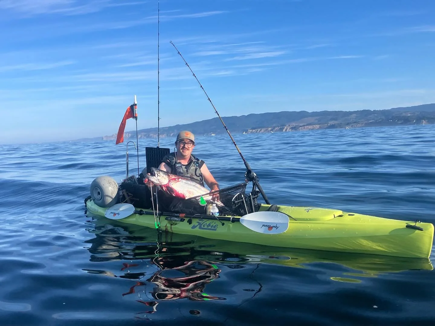 Hard work pays off! The final day of salmon season was a success, thanks to my Hobie Revolution 13, which got me to this epic catch on Sunday.

#hobie #hobiekayak #hobiefishing #kayakfishing #fishing #salmon #salmonfishing #californiacoast #marincoas