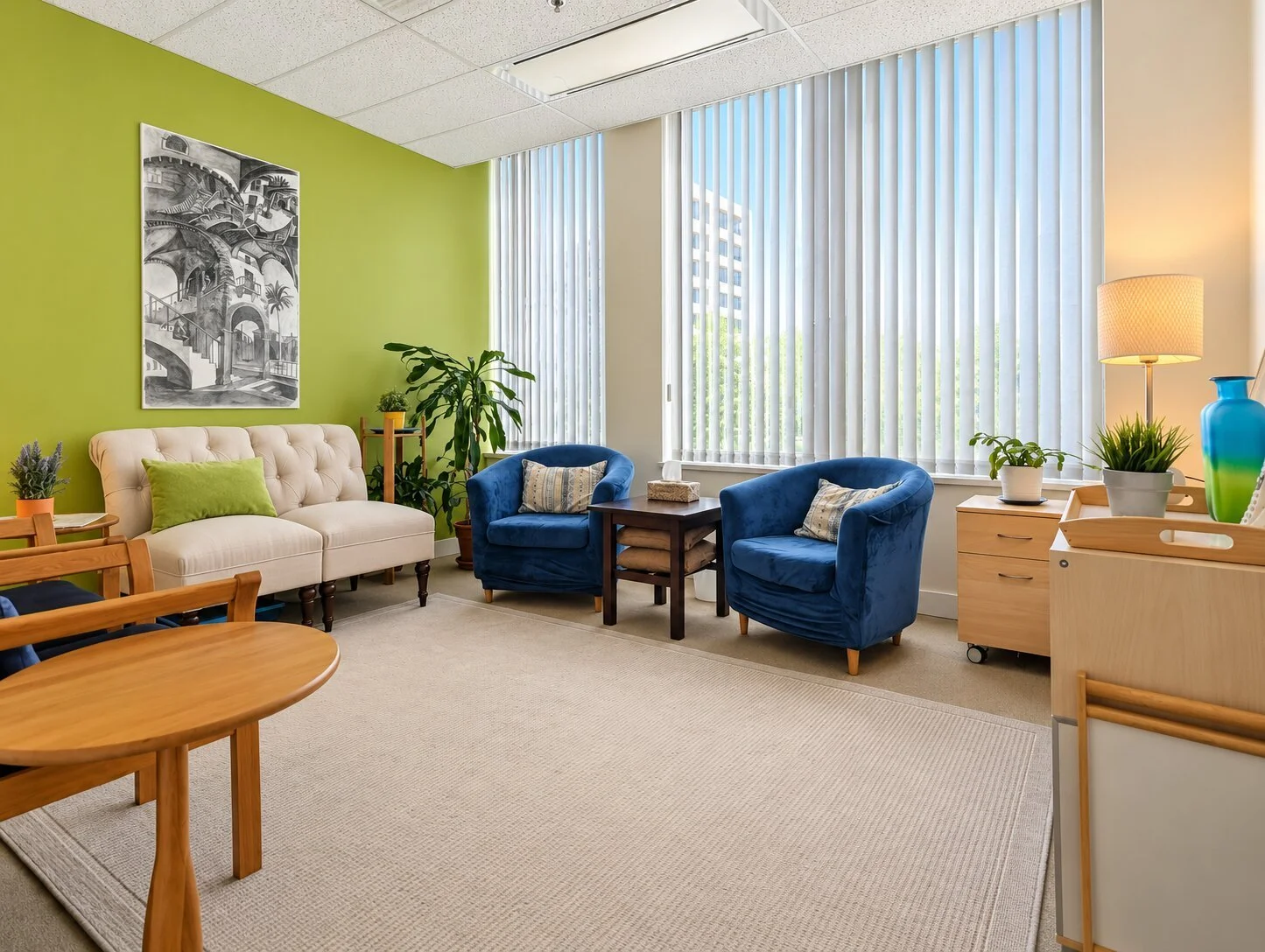 Main counselling room in Metrotown, Burnaby