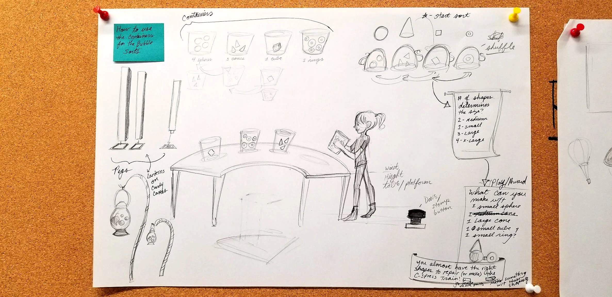 Concept design 1: Containers with multiple objects
