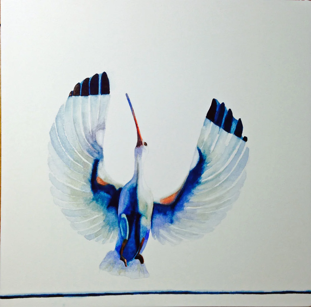 "Bird off a wire"