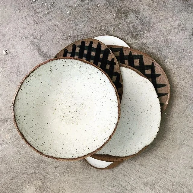 First glaze firing of the year. The clay I used here is is a mix of several different types of stoneware, recycled and leftover bits and pieces mixed together...wouldn&rsquo;t be able to recreate it if i tried... #oneofakind