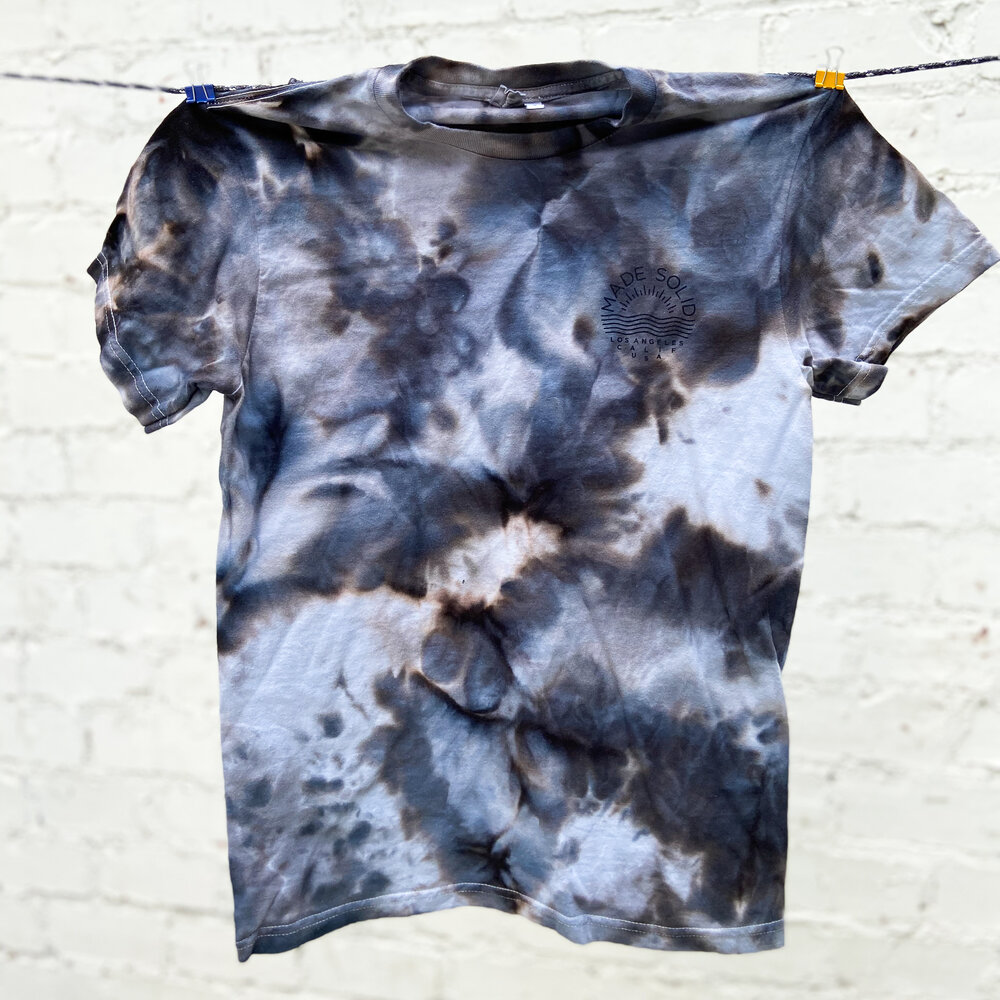 Black Ice Dye SS Logo Tee - Small — Made Solid