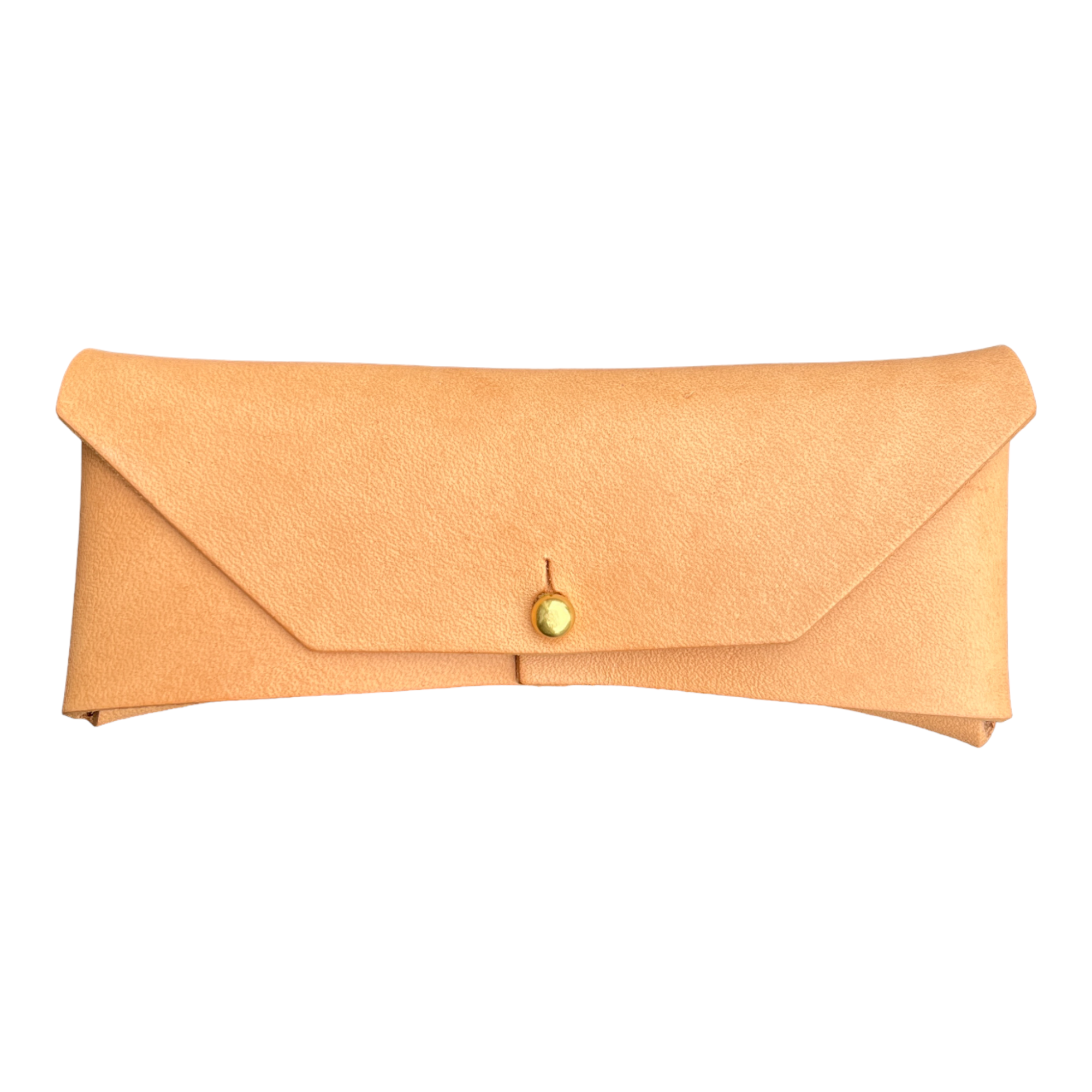 Leather Glasses Case - Saddle Tan - Red Clouds Collective - Made