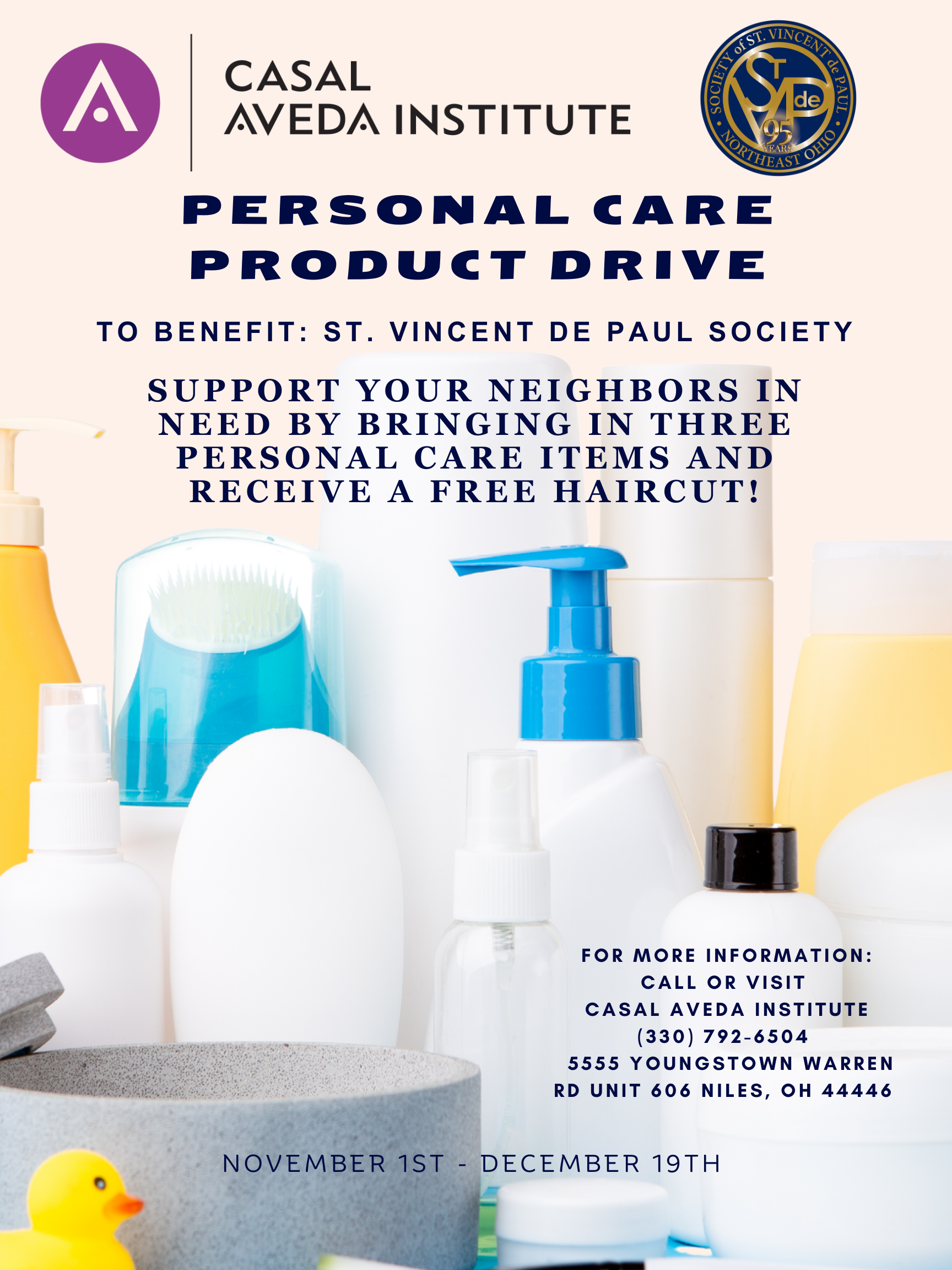 Giving Back with Style: Join Our Personal Care Product Drive and Score a Free Haircut!