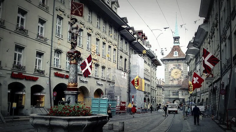 The Zytglogge clock tower, Bern - Switzerland (Modified photo, original by Cristo Vlahos)