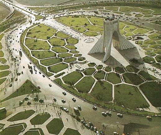 Azadi square and tower, constructed 1971 (Source: Wikimedia Commons)