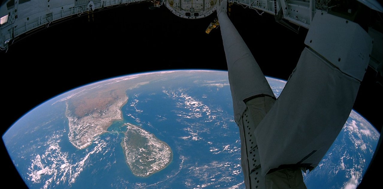 Sri Lanka as viewed from the International Space Station (source: NASA)
