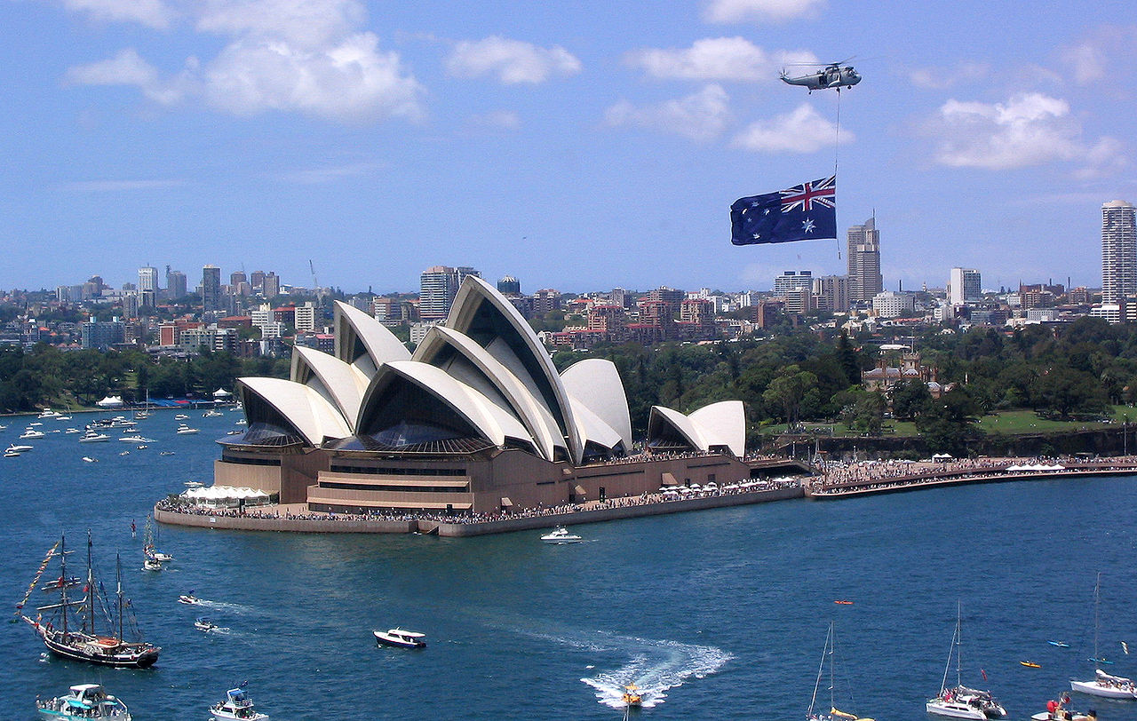 "Australia Day" by Phil Whitehouse from London, United Kingdom, aka Phillie Casablanca on Flickr - Australia Day. Licensed under Creative Commons Attribution 2.0 via Wikimedia Commons 