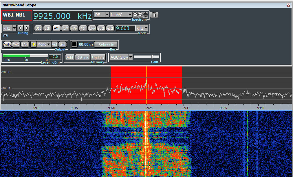 The Mighty KBC broadcast via the TitanSDR Pro