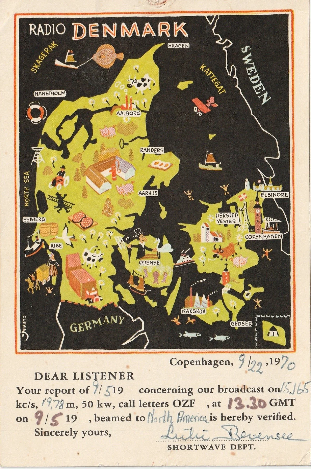 Radio Denmark Interval Signal circa 1970 — The Shortwave Radio Audio