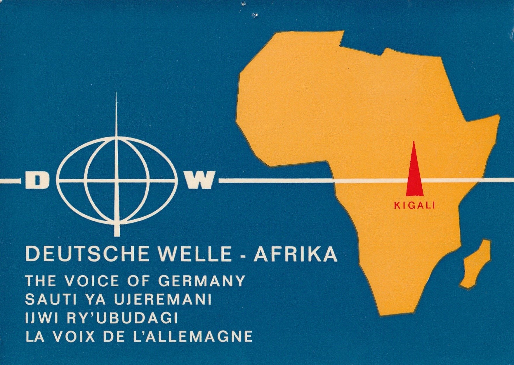 Deutsche Welle Kigali Rwanda Relay Circa 1971 The Shortwave Radio 