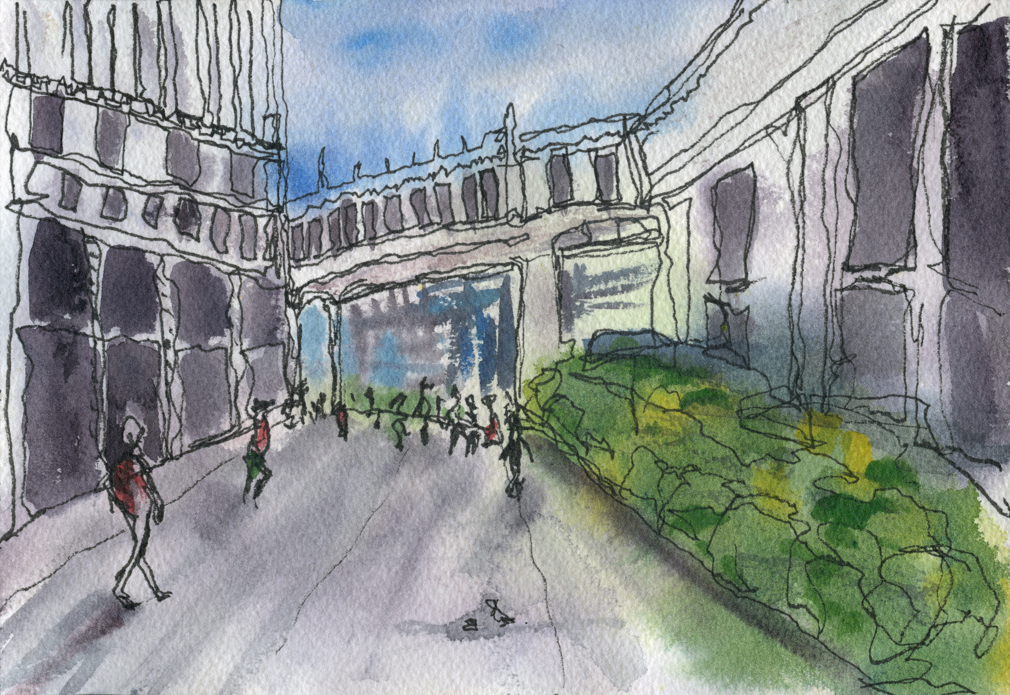 Wrigley Building Courtyard No. 1