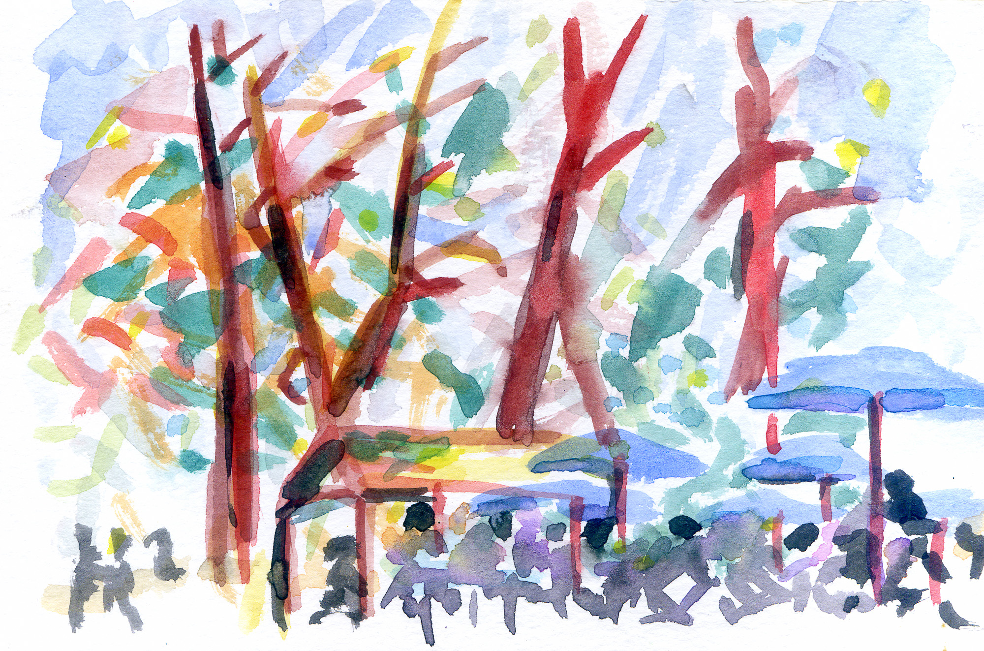 Summer Terrace and Trees