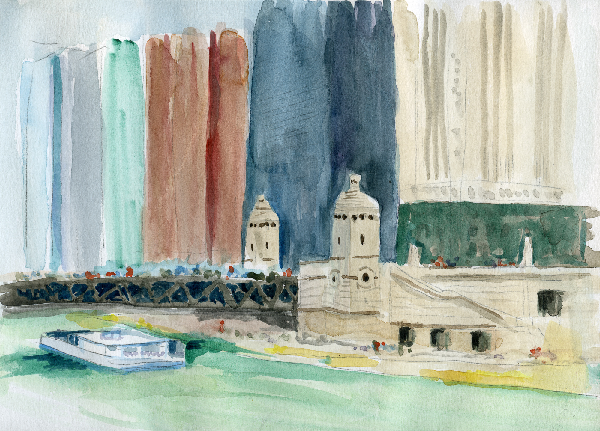 The DuSable Bridge in Spring