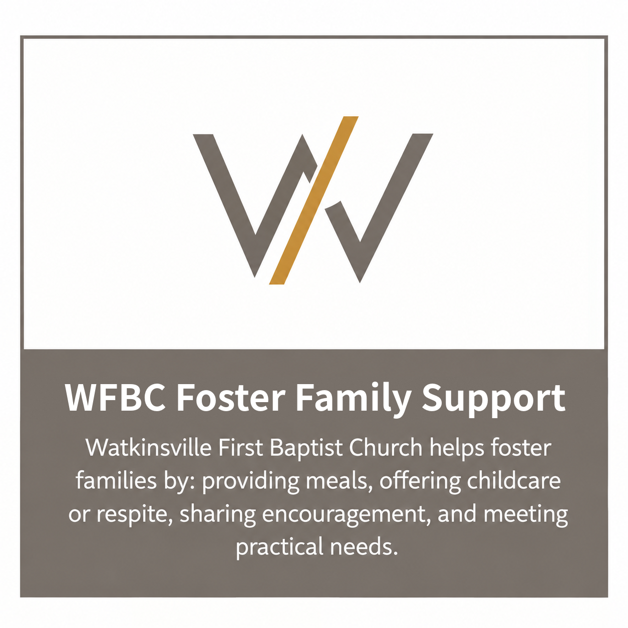 WFBC Foster Family Support