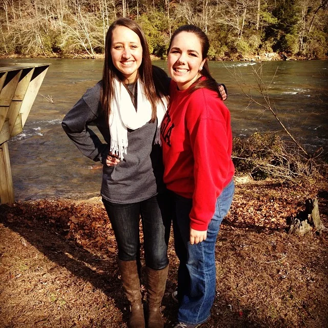 Me and Elizabeth Vice (aka my best friend) at my first Winter Retreat in 2014...
